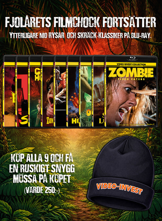 Video Invest Paket (9 Blu-ray + svart mössa)