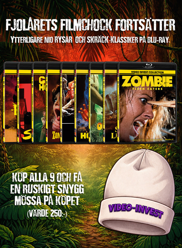 Video Invest Paket (9 Blu-ray + beige mössa)