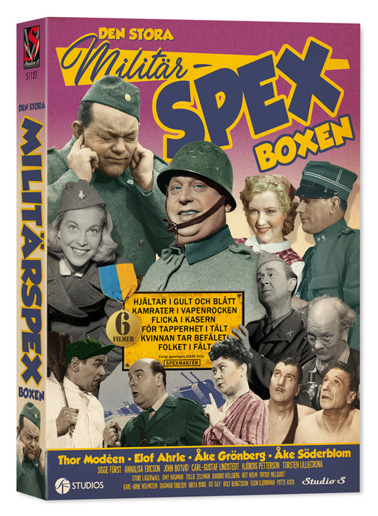Den stora militärspex-boxen (6 filmer, DVD)