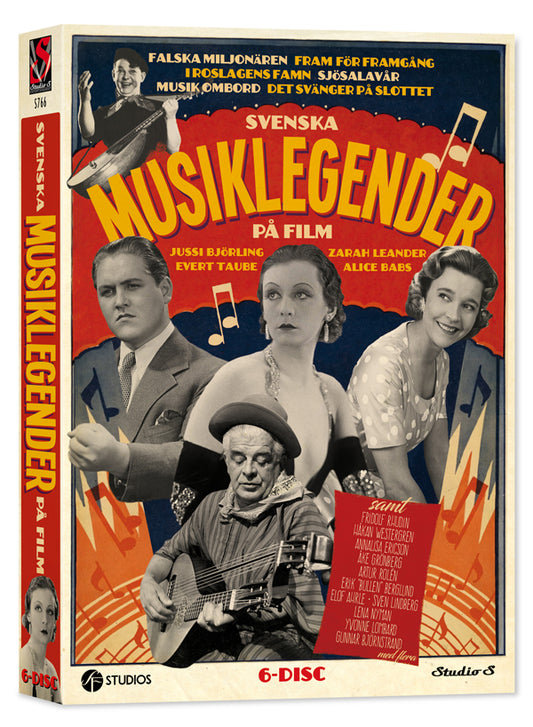 Svenska musiklegender på film (6-disc)